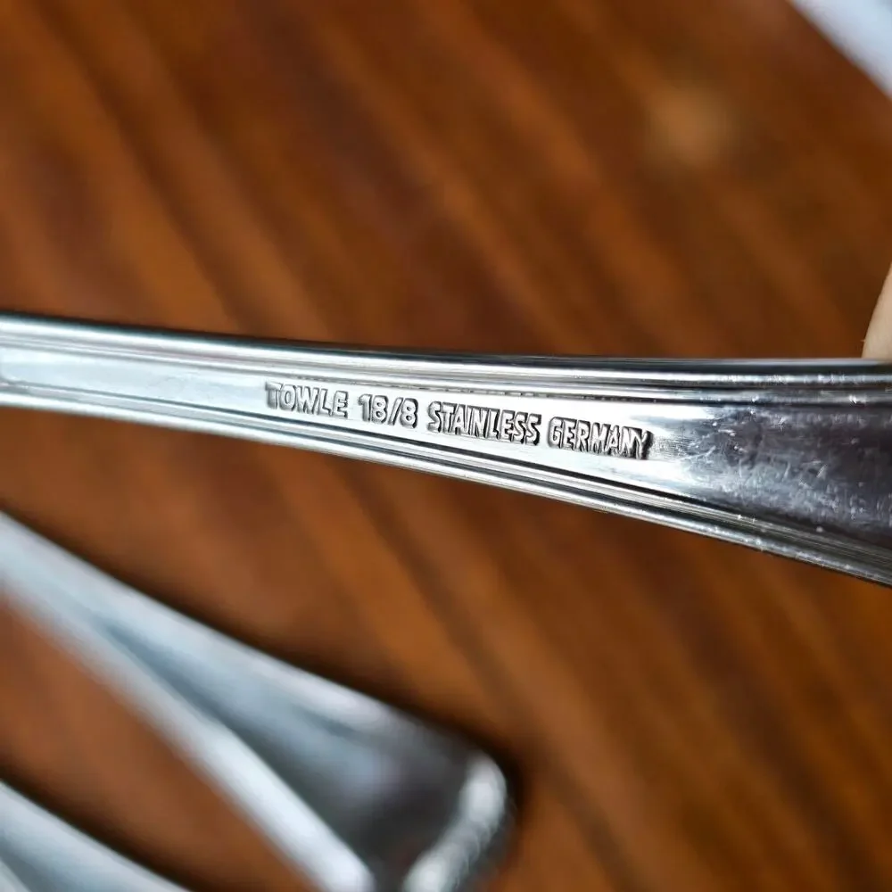 Towle Hamilton Dinner Forks Stainless Steel Germany 18/8 Satin Handle Set of 4